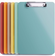 Plastic Clipboards 8.5x11 Inch Bulk set for School Office Boho Assorted 6P