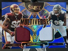 2025 Panini Select Multiverse Montez Sweat #MVJ-MST Blue Prizm