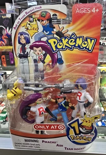 10Th Anniversary Pokemon Pikachu Ash Team Rocket Pack "MOC"