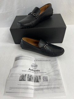 Men's LOUIS VUITTON Raspail Line Leather Driving Loafers Sz 10 w/ COA
