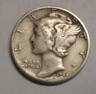 1944  D  Mercury Dime  90% Silver