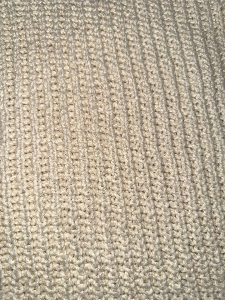 Suéter Eileen Fisher Crema Costero Cuadrado Gran Tamaño Manga Gorra Suéter Talla L Foto 2 de 4