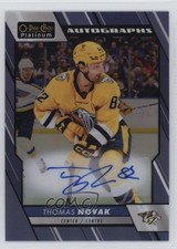 2023-24 O-Pee-Chee Platinum Blue Rainbow Auto Thomas Novak #BA-TN Auto 12wr