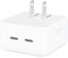 Open Box Apple OEM 35W Compact Power Adapter Dual USB-C Port