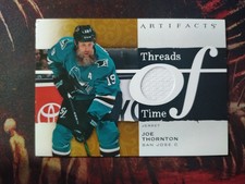 Upper Deck Artifacts 2021-22 Threads of Time Joe Thornton #TT-JT