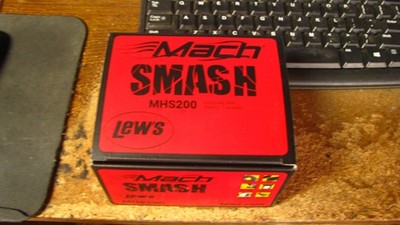 Lews Mach ''smash'' spinning reel, nib, 8 bearings, MHS200, free shipping