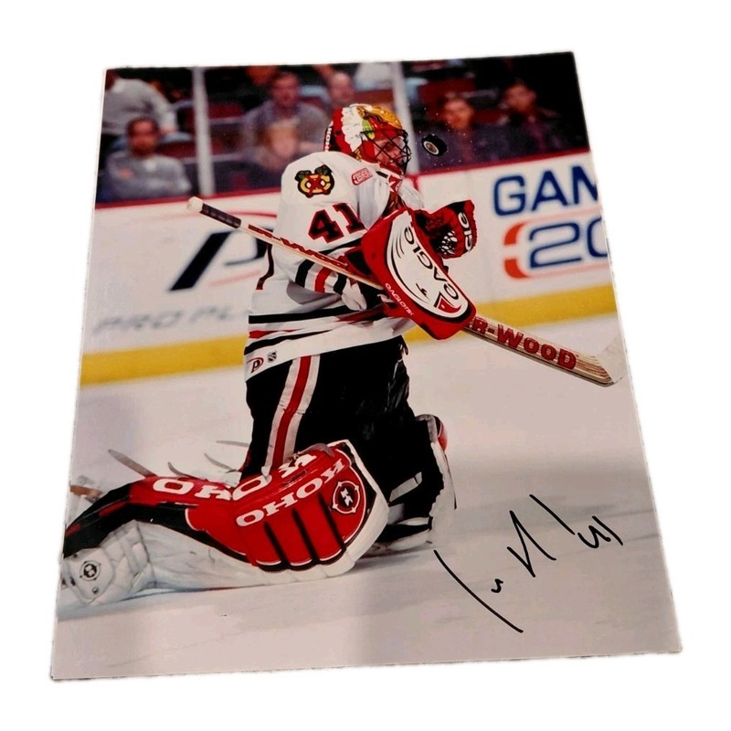JOCELYN THIBAULT Chicago Blackhawks autographed 8x10 photo