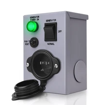 Easy-Install Waterproof 120V Generator Transfer Switch with Overload Protection