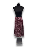 Trendyol Damen Midirock A-Linie Floral Burgunder Rot Gr. 36 Rock High Waist