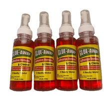 4 Glue-Away Adhesive Remover Cleaner Spray Cleans Sticker Price Tags Gum 4 oz