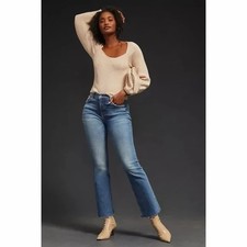 Anthropologie x Pilcro The Yaya Mid-Rise Crop Jeans 31