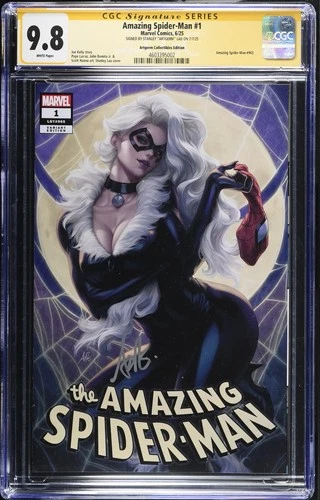 Amazing Spider-Man #1 Stanley 'Artgerm' Lau Black Cat Trade Variant CGC 9.8