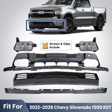 Front Lower Bumper Cover Assembly For 2022-2026 Chevy Silverado 1500 W/fog Light