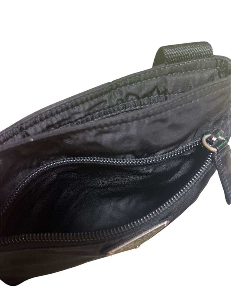 PRADA Nylon Black Shoulder Bag with Logo Adjustable Strap Authentic thumbnail 5