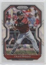 2021 Panini Prizm White Wave Prizm Craig Biggio #10 HOF 0u66