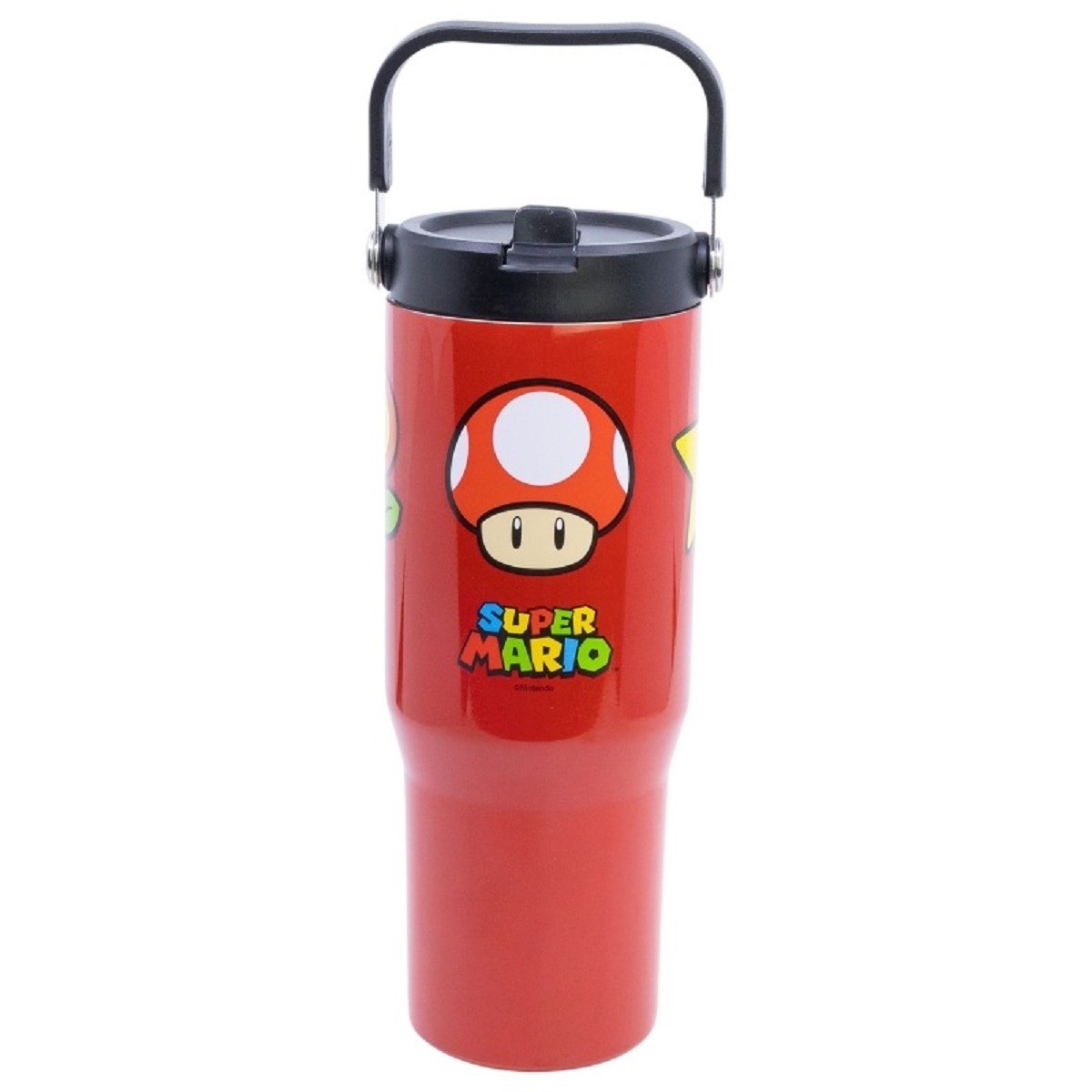 Super Mario Edelstahl Thermobecher 860 ml mit Griff und Klappdeckel 9790₽