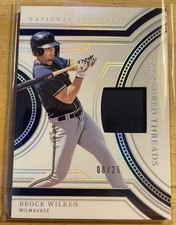 2025 National Treasures Brock Wilken Treasured Threads TT-BW Patch /25