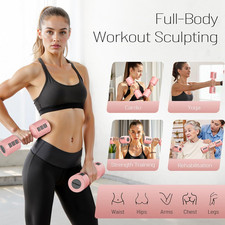 Adjustable Dumbbells 5 Lb Dumbbells Set of 2 / Pair 10 Lb Total Free Weights ...