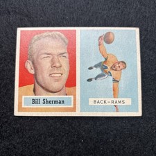 1957 TOPPS  # 58 BILL SHERMAN  EX  C  6596