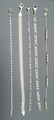 Jewellery Bundle - 5 Pieces Bracelets, Bracelet, 925 Silver, 3xFBM, 23.95 Grams