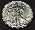 1939-P Walking Liberty Half Dollar 90% Silver AU+