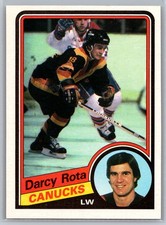 Darcy Rota 1984-85 Topps HOCKEY #139 Vancouver Canucks