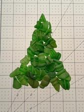 GR 2311 Green Bottle Lip partials Genuine Surf-Tumbled Sea Glass-Mosaics  Craft