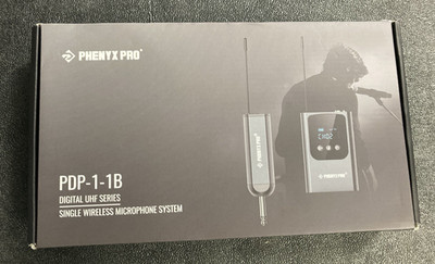 Phenyx Pro PDP-1-1B Single Wireless Microphone System, Digital UHF Series