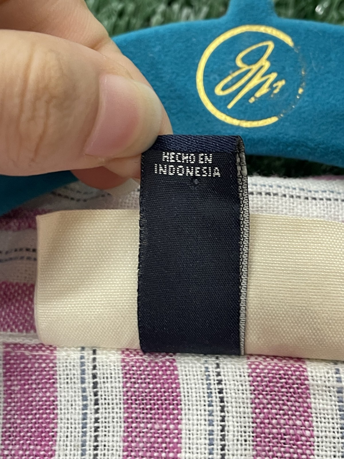 Universal Thread Shirt Button Cropped Striped Whi… - image 6