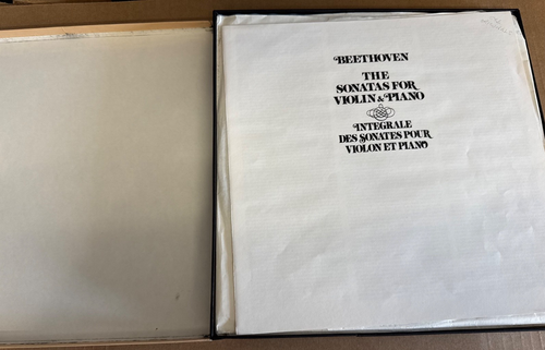 D92D 5 Beethoven Violin Sonatas Itzhak Perlman Vladimir Ashkenazy 5 LP Box Set - Picture 2 of 3