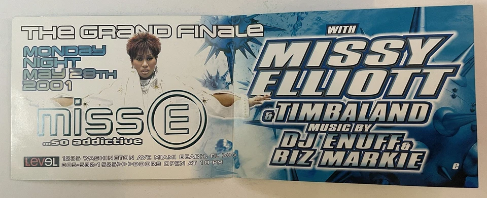 MISS E & TIMBERLAND… SO ADDICTIVE ALBUM 2001 At Club LEVEL FLYER - Image 3 of 3