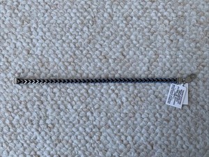 Esquire Size 8-8.5 Blue Ion Plated Stainless Steel Bracelet EZB1063-SLSTNAME