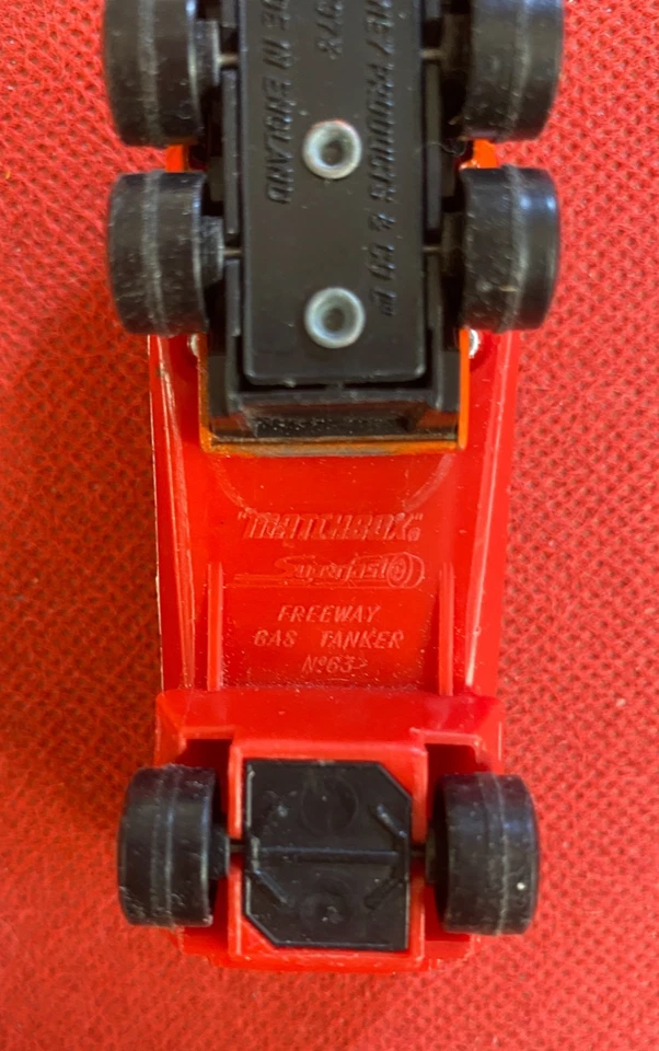 MATCHBOX LESNEY Superfast Modellino Camion FREEWAY GAS TANKER BURMAH N.63 (1973) - Immagine 3 di 4