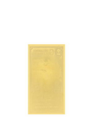 1/2 Oklahoma Goldback - Aurum Gold Note (24k) - ZM