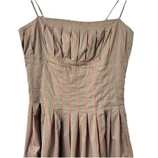 Isaac Mizrahi For Target women's Dress pleated Size 4 Brown Blue