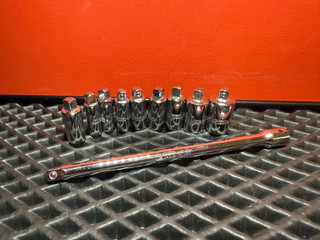 KS Tools Set di chiavi a bussola quadrate per freddo clima 10 pezzi 3 4 9 mm