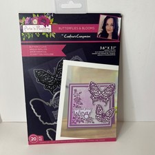 Crafters Companion Butterflies Blooms Stamp Die Set 20 Pc Card Making Crafting