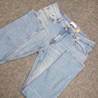 Pull & Bear Jeans Mens 34 Blue Denim Y2k Boho Streetwear Grunge Festival Skinny