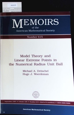 Model theory and linear extreme points in the numerical radius unit ball. Dritsc