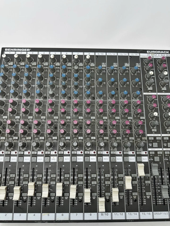 Behringer Eurorack MX2642 Mixer 26-Input 4-Bus Mixing Console - Image 4 of 4