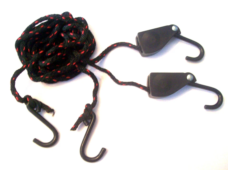 ILLINOIS INDUSTRIAL TOOL ILLINOIS INDUSTRIAL 2pc RATCHETING ROPE HOIST PULLEY BLOCK AND TACKLE SET 35250