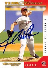 Jarrod Washburn autographed baseball card (Angels) 2003 Donruss Team Heroes #6