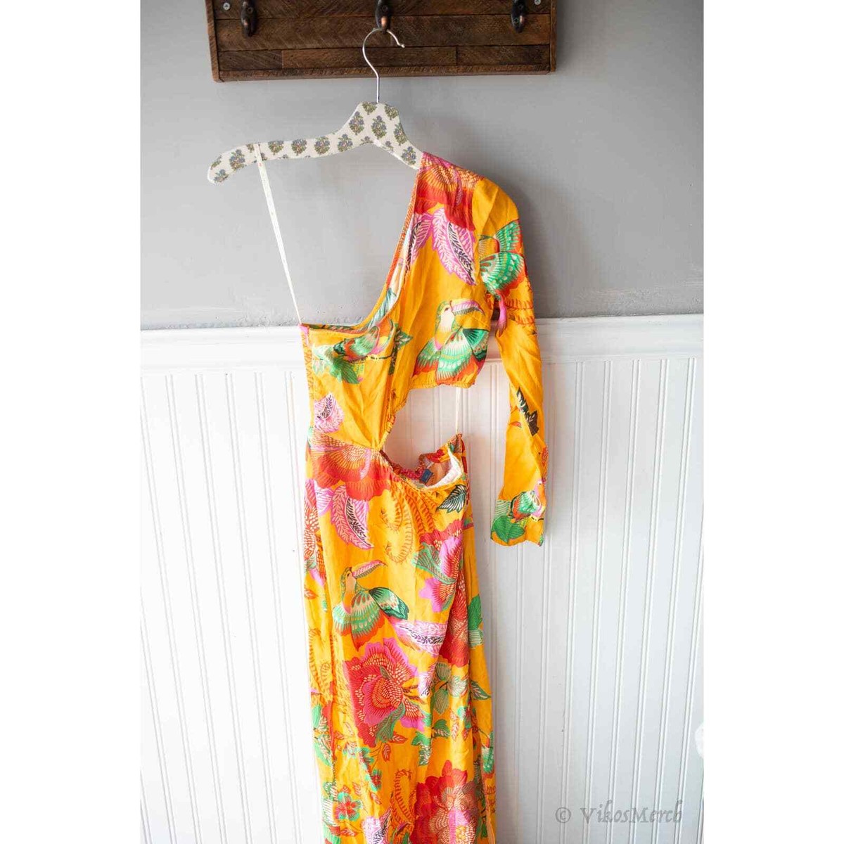 Farm x Anthropologie Single-Shoulder Printed Maxi Dress XXS NWT | eBay