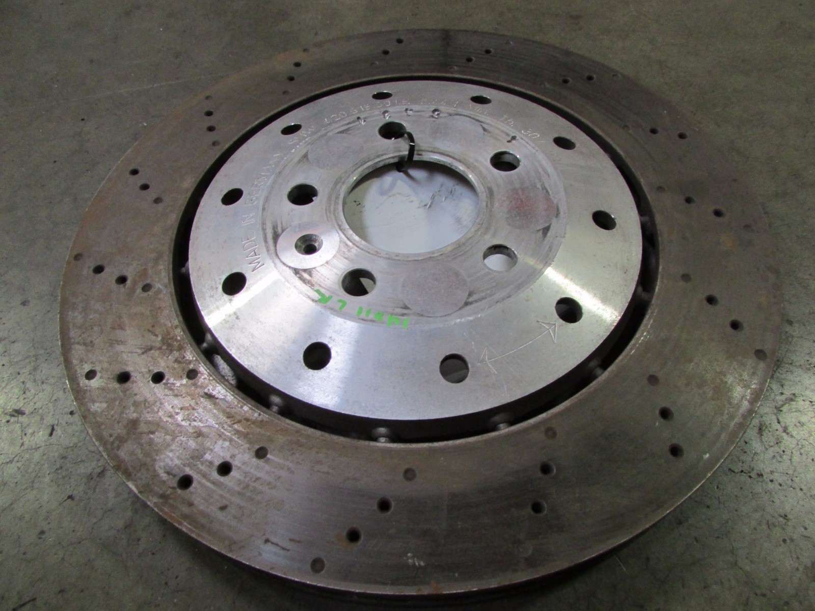 Lamborghini Gallardo, Rear Brake Rotor, Steel Disc, Used, P/N 420615601E