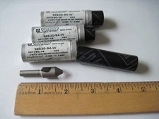 (Qty 3) Weldon DC-14 Countersink / Deburring, 3/16" to 13/32", 60°, 0 FL, HSS