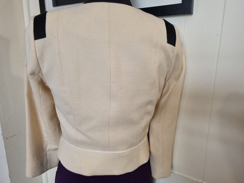 ❤️CUE Corporate Cropped Tailored Jacket Size 8 Made In Australia. NEW. Rrp. $439 - Foto 7 di 12