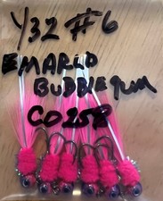 Hand Tied Hackle Tail Crappie Jigs Made in The USA 1/32 Oz #8, 6, & 4 Hook