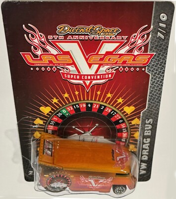 VW Drag Bus Hot Wheels 5th Las Vegas Super Convention Series w/RR