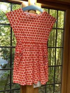 orange spot dress