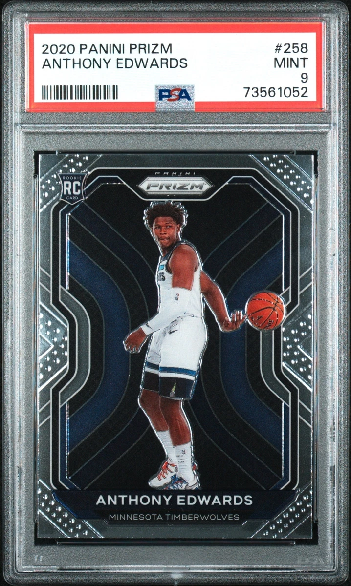 Graded 2020-21 Panini Prizm Anthony Edwards #258 Rookie RC 